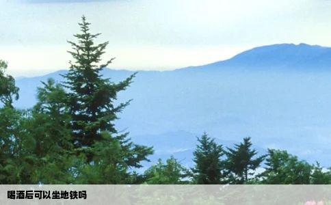 喝酒后可以坐地铁吗