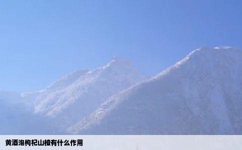 黄酒泡枸杞山楂有什么作用