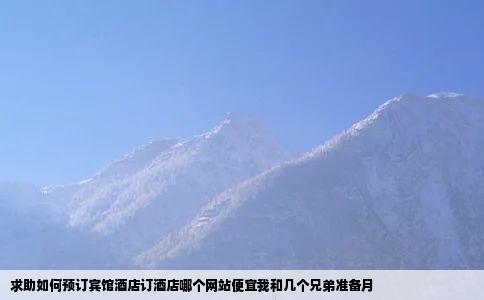 求助如何预订宾馆酒店订酒店哪个网站便宜我和几个兄弟准备月