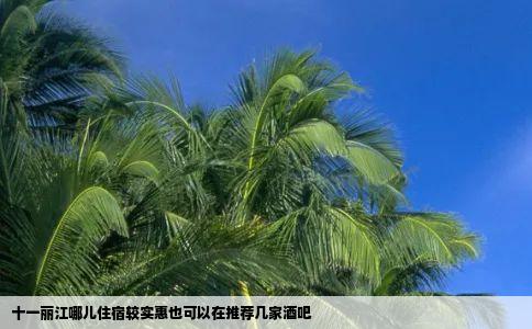 十一丽江哪儿住宿较实惠也可以在推荐几家酒吧