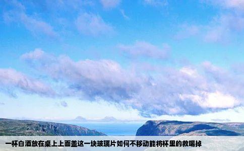 一杯白酒放在桌上上面盖这一块玻璃片如何不移动能将杯里的救喝掉