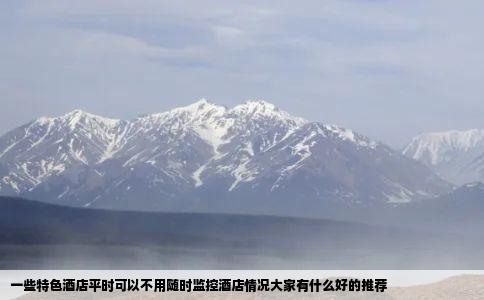 一些特色酒店平时可以不用随时监控酒店情况大家有什么好的推荐