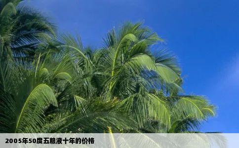 2005年50度五粮液十年的价格