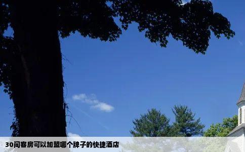 30间客房可以加盟哪个牌子的快捷酒店