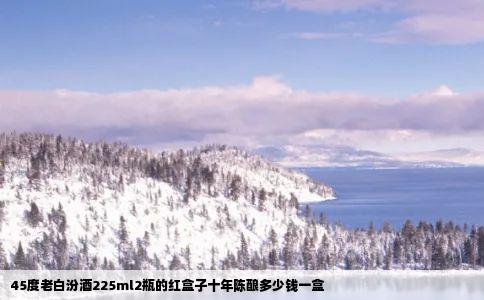45度老白汾酒225ml2瓶的红盒子十年陈酿多少钱一盒