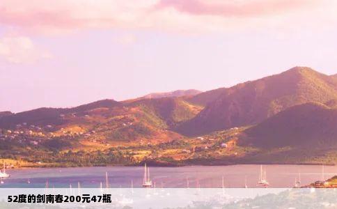 52度的剑南春200元47瓶