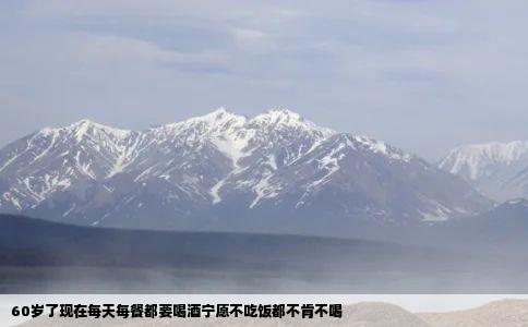 60岁了现在每天每餐都要喝酒宁愿不吃饭都不肯不喝