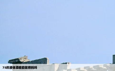 75的液体酒精能做燃料吗