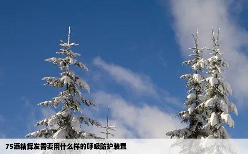 75酒精挥发需要用什么样的呼吸防护装置