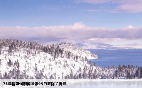 75酒精如何制成固体99的呢除了降温