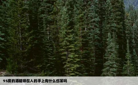 95度的酒精喷在人的手上有什么伤害吗