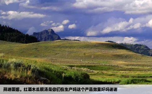 拜迪蕾娜红酒木瓜靓汤是你们在生产吗这个产品效果好吗谢谢