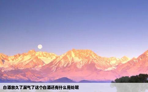 白酒放久了漏气了这个白酒还有什么用处呢