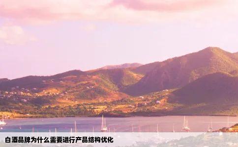 白酒品牌为什么需要进行产品结构优化