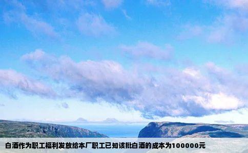 白酒作为职工福利发放给本厂职工已知该批白酒的成本为100000元