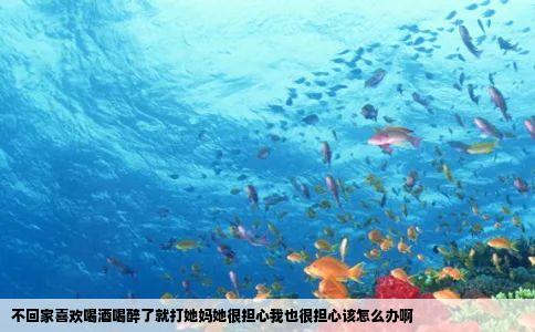 不回家喜欢喝酒喝醉了就打她妈她很担心我也很担心该怎么办啊