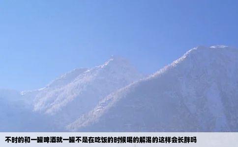 不时的和一罐啤酒就一罐不是在吃饭的时候喝的解渴的这样会长胖吗