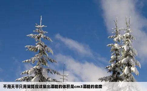 不用天平只用量筒应该量出酒精的体积是cm3酒精的密度