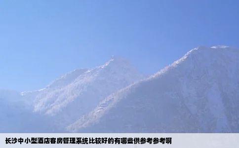 长沙中小型酒店客房管理系统比较好的有哪些供参考参考啊