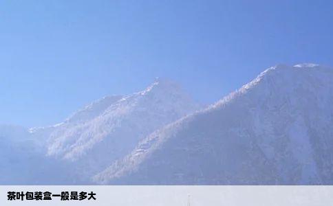 茶叶包装盒一般是多大