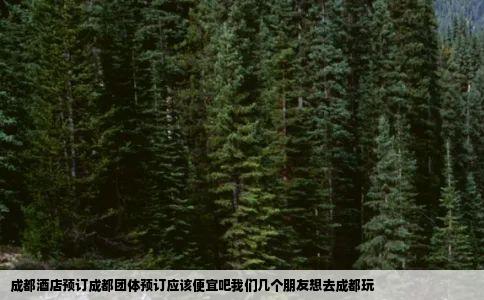 成都酒店预订成都团体预订应该便宜吧我们几个朋友想去成都玩