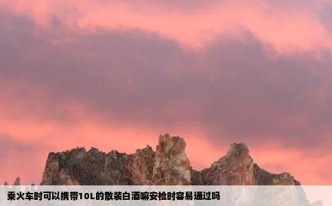 乘火车时可以携带10L的散装白酒嘛安检时容易通过吗