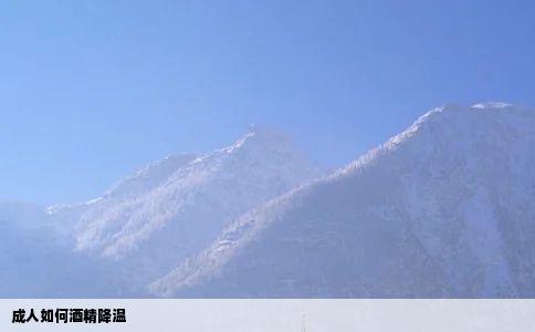 成人如何酒精降温