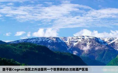 除干邑Cognac地区之外法国另一个世界级的白兰地酒产区是