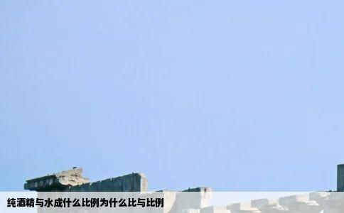 纯酒精与水成什么比例为什么比与比例