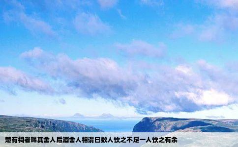 楚有祠者赐其舍人卮酒舍人相谓曰数人饮之不足一人饮之有余