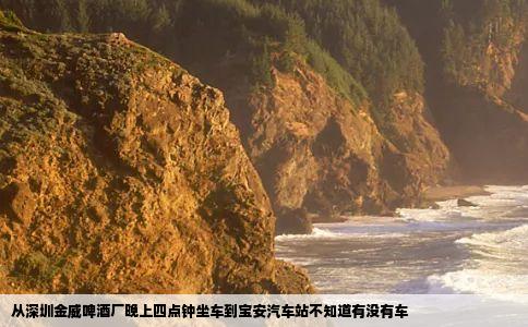 从深圳金威啤酒厂晚上四点钟坐车到宝安汽车站不知道有没有车