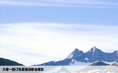 大家一般订机票酒店都去哪定