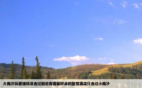 大梅沙玩要钱吗没去过附近有哪些好点的旅馆酒店只去过小梅沙