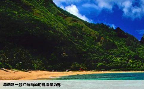 单选题一般红葡萄酒的斟酒量为杯