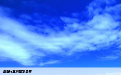 调酒行业前景怎么样