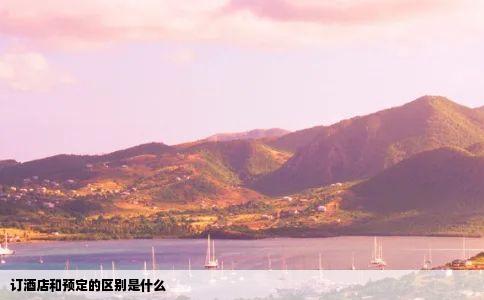 订酒店和预定的区别是什么