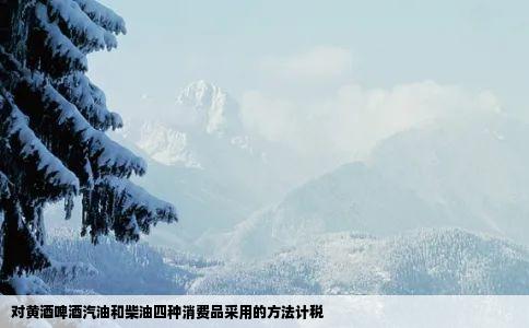 对黄酒啤酒汽油和柴油四种消费品采用的方法计税