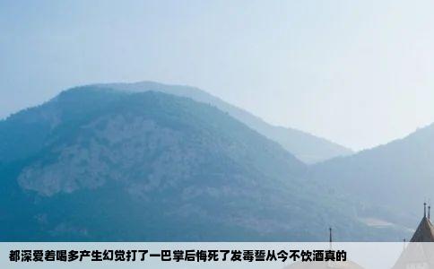 都深爱着喝多产生幻觉打了一巴掌后悔死了发毒誓从今不饮酒真的