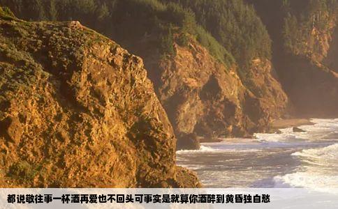 都说敬往事一杯酒再爱也不回头可事实是就算你酒醉到黄昏独自愁