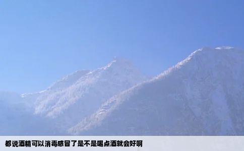 都说酒精可以消毒感冒了是不是喝点酒就会好啊