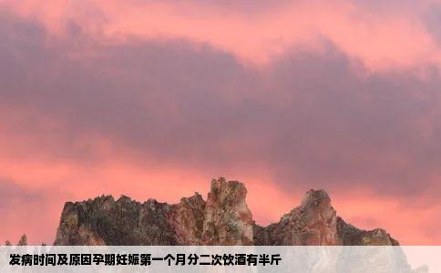 发病时间及原因孕期妊娠第一个月分二次饮酒有半斤