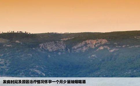 发病时间及原因治疗情况怀孕一个月少量抽烟喝酒