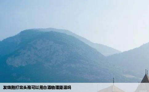 发烧刚打完头孢可以用白酒物理降温吗