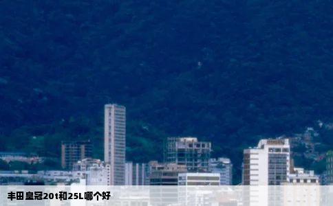 丰田皇冠20t和25L哪个好