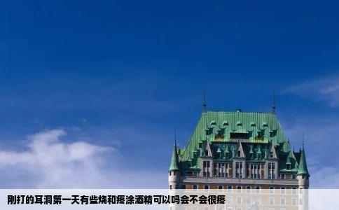 刚打的耳洞第一天有些烧和疼涂酒精可以吗会不会很疼