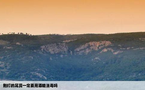 刚打的耳洞一定要用酒精消毒吗