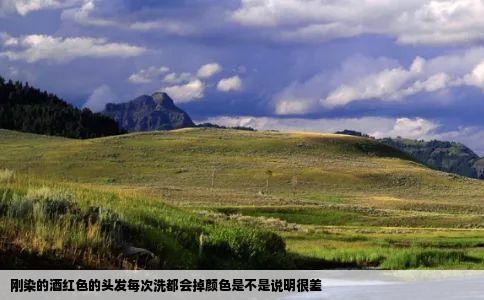 刚染的酒红色的头发每次洗都会掉颜色是不是说明很差