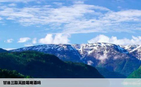 甘油三酯高能喝啤酒吗