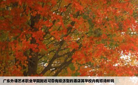 广东外语艺术职业学院附近可否有经济型的酒店其学校内有招待所吗