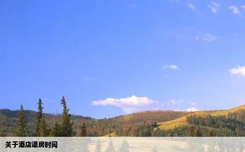 关于酒店退房时间